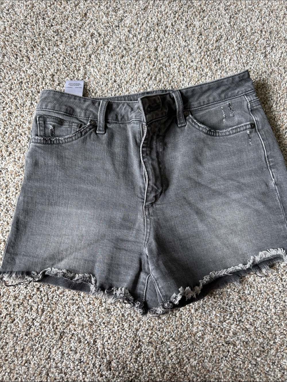 Joe's Jeans Gray Distressed Denim Cutoff Shorts